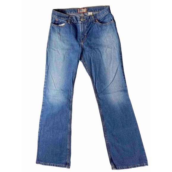 Old Navy Women's Jeans Size 10 Actual 28x31  Mid Rise Straight Leg Blue - Picture 1 of 13